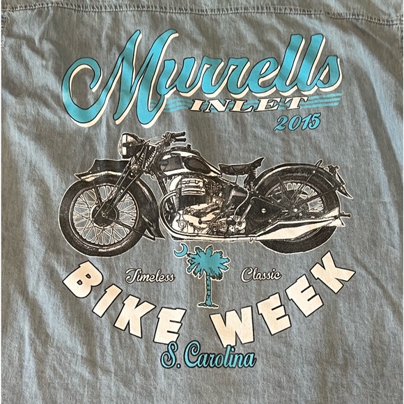 Bike Week Sleeveless Button Down‎ Men’s Shirt XXL - Picture 1 of 6